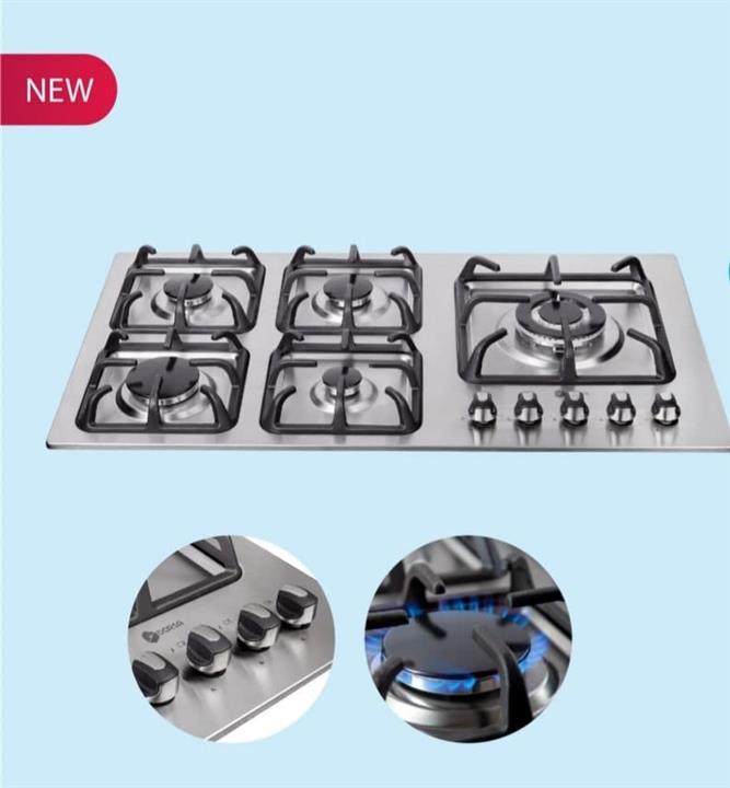 اجاق گاز رومیزی 5 شعله درسا استیل مدل دلوان