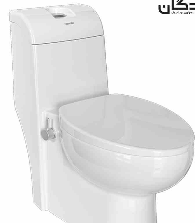 توالت فرنگی چینی کرد مدل والریا بیده دار شیردار