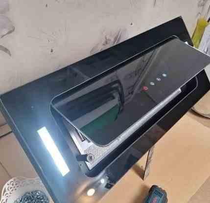 هود مخفی درنیکا مدل درب بازشو موتور فلز دو شیشه طرح کیمیا