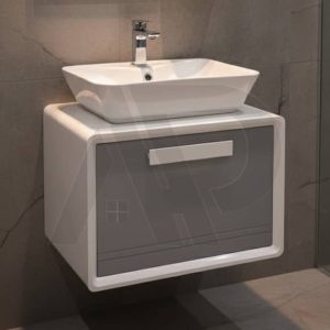 سنگ گاتریا مستطیل کابینت اینفینیتی سفید طوسی