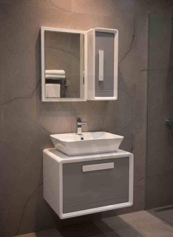 سنگ گاتریا مستطیل کابینت اینفینیتی سفید طوسی