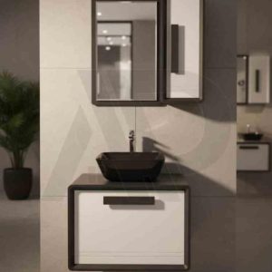 سنگ گاتریا مستطیل کابینت اینفینیتی سفید مشکی