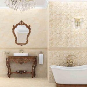 بوگاتی کرم ساده سینا کاشی 90×30
